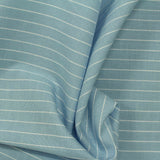 White Horizontal-Stripe Poplin, Cotton — photo 2