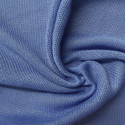 Polyester Viscose Stretch Chunky Knit Fabric, 180 gsm, 150 cm — Grey