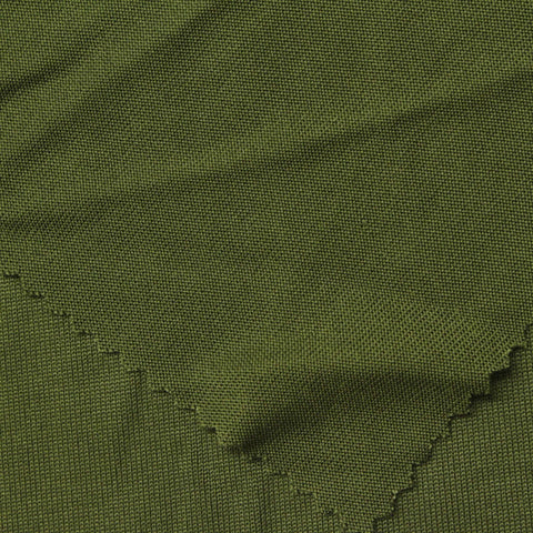 Polyester Stretch Chunky Knit Fabric, 220 gsm, 160 cm — Green