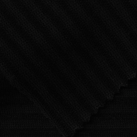 100% Cotton Knit Fabric, 215 gsm, 157 cm — Black