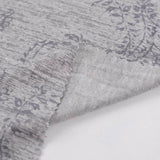 Grey Tone-on-Tone Floral Jersey Knit, Viscose — photo 2
