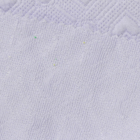 Light Purple Tone-on-Tone Heart Interlock Knit, Cotton-Poly