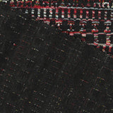 Black Flecks Interlock Knit, Polyester — photo 2