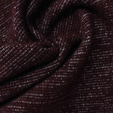 Burgundy Marl French Terry, Acrylic-Poly