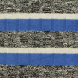 Blue Plaid Rib Knit, Viscose-Poly — photo 2