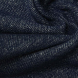 Dark Blue Marl French Terry, Cotton-Poly — photo 2