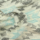 Light Blue Geometric Jacquard, Poly-Viscose — photo 2