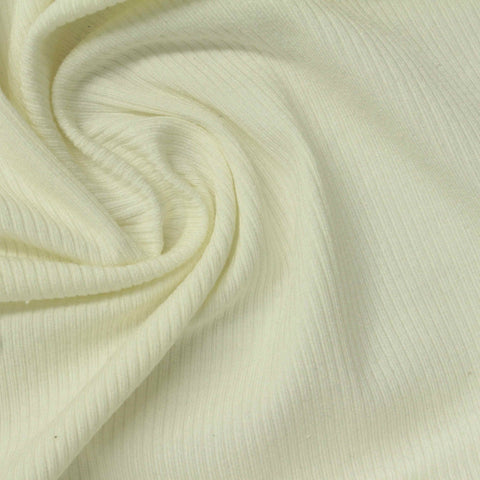 Off-White Rib Knit, Viscose