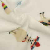 Animal Print 100% Polyester Fleece Fabric, 158 gsm, 160 cm — White — photo 2