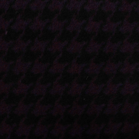 Dark Purple Houndstooth Knit, Polyester