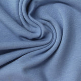 Cotton Polyester Stretch Rib Knit Fabric, 220 gsm, 165 cm — Blue — photo 2