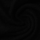 Viscose Polyester Blend Rib Knit Fabric, 425 gsm, 155 cm — Black — photo 2