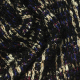 Black Plaid Bouclé, Poly-Cotton — photo 2