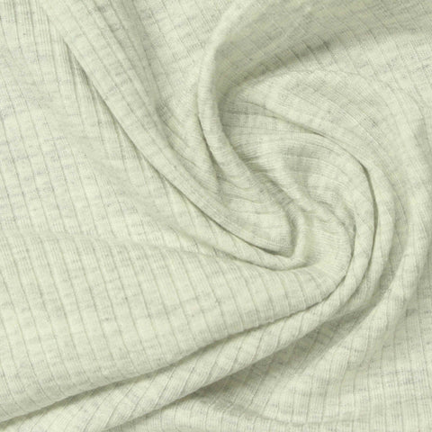 Light Grey Heather Rib Knit, Viscose
