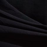 Polyester Stretch Knit Fabric, 180 gsm, 155 cm — Black — photo 2