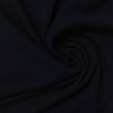Cotton Polyester Rib Knit Fabric, 305 gsm — Black — photo 2