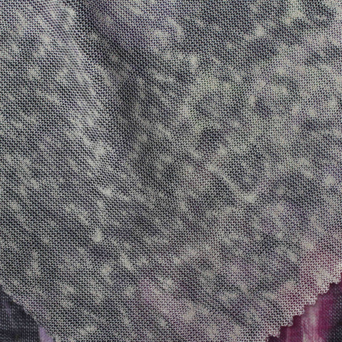 Purple Animal Print Knit, Polyester