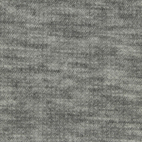 Grey Heather Rib Knit, Polyester, 330 gsm