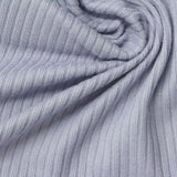 Polyester Stretch Rib Knit Fabric, 170 gsm, 150 cm — Blue — photo 2