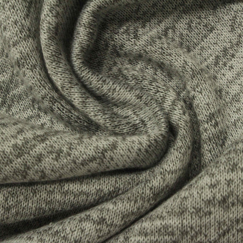 Grey Marl French Terry, Polyester, 276 gsm