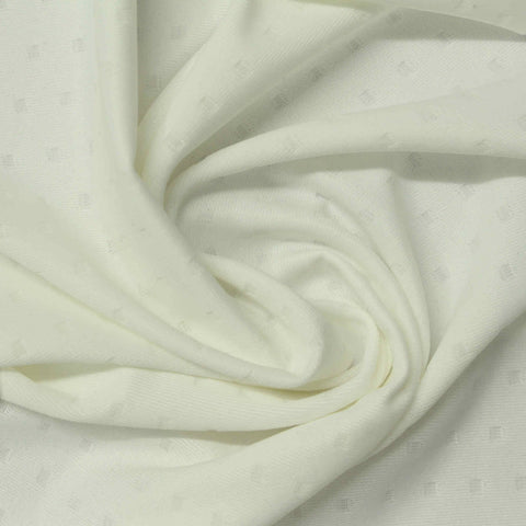 Cream Square Warp Knit, Nylon-Spandex