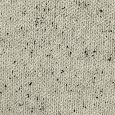 Light Grey Marl Interlock Knit, Poly-Cotton
