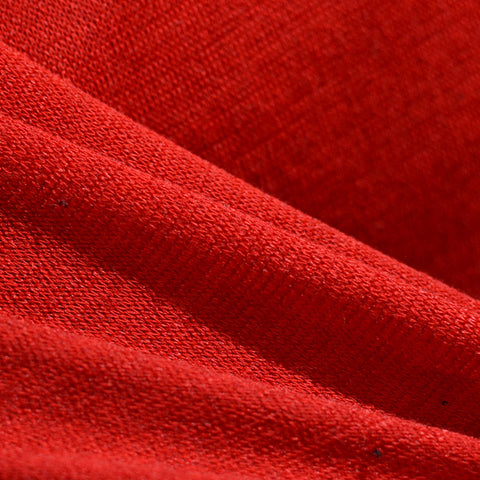 100% Polyester Knit Fabric, 130 gsm, 170 cm — Red