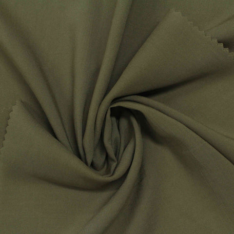 100% Viscose Poplin Fabric, 120 gsm — Khaki