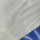 White Abstract Jersey Knit, Polyester — photo 2