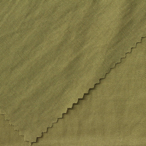 Viscose Nylon Piqué Knit Fabric, 180 gsm — Khaki