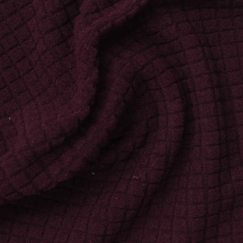 Polyester Stretch Fleece Fabric, 255 gsm, 165 cm — Purple