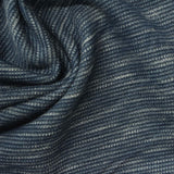 Dark Blue Marl Interlock Knit, Poly-Viscose — photo 2