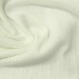Cream Tone-on-Tone Diamond Pointelle Knit, Cotton — photo 2