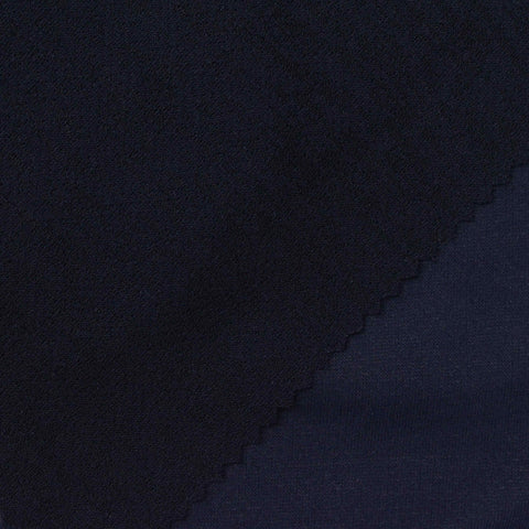 100% Polyester Interlock Knit Fabric, 145 gsm, 155 cm — Navy