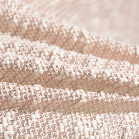 Polyester Cotton Blend French Terry Fabric, 207 gsm, 158 cm — Pink