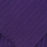 Polyester Stretch Rib Knit Fabric, 275 gsm, 155 cm — Purple — photo 2