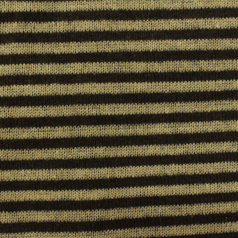 Dark Brown Horizontal-Stripe Chunky Knit, Poly-Acrylic