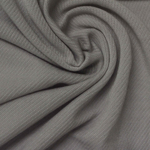 Interlock Knit Fabric, 125 gsm, 175 cm — Grey