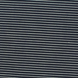 Navy Horizontal-Stripe Poplin, Cotton — photo 2