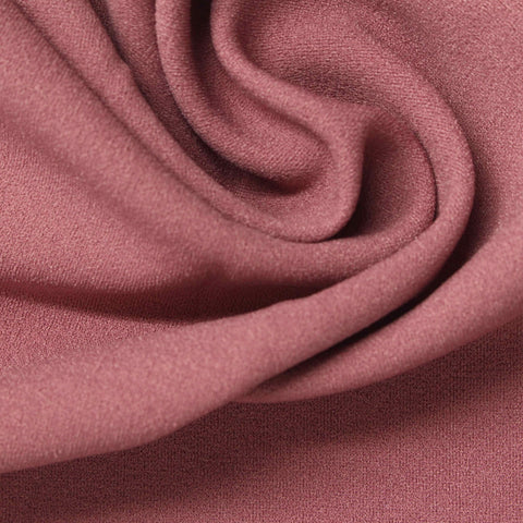 Polyester Stretch Linen-Look Fabric, 240 gsm, 165 cm — Pink