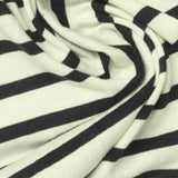 Black Horizontal-Stripe Jersey Knit — photo 2