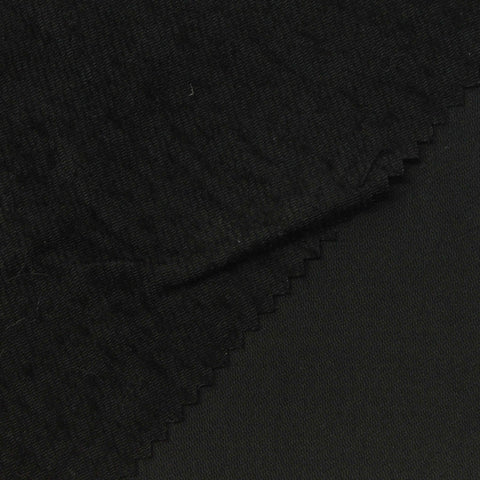 Tencel Lyocell Wool Blend Knit Fabric, 190 gsm, 130 cm — Black