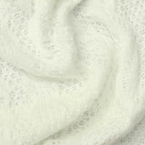 Off-White Eyelet Pointelle Knit, Polyester — photo 2