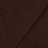 Polyester Cotton Rib Knit Fabric, 367 gsm, 175 cm — Brown — photo 2