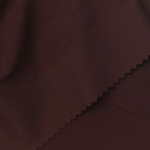 Dark Brown Interlock Knit, Nylon-Spandex