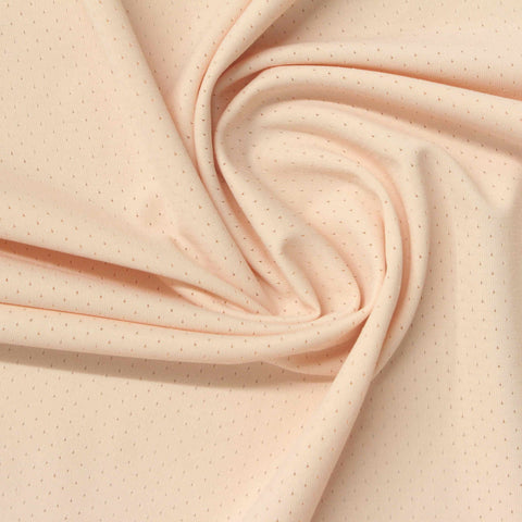Beige Dots Jersey Knit, Nylon