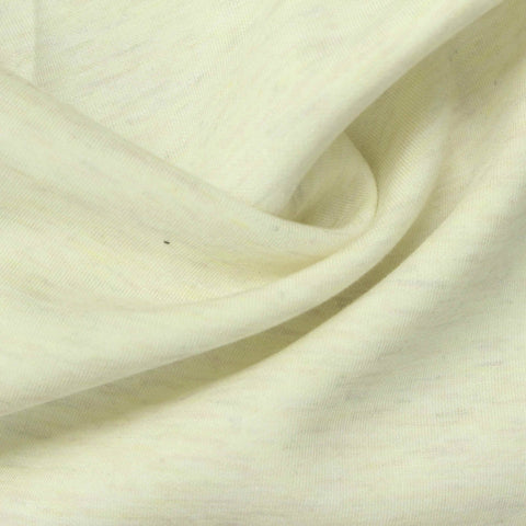Pale Yellow Marl Scuba Knit, Modal-Poly