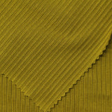 Viscose Stretch Rib Knit Fabric, 219 gsm, 148 cm — Khaki — photo 2