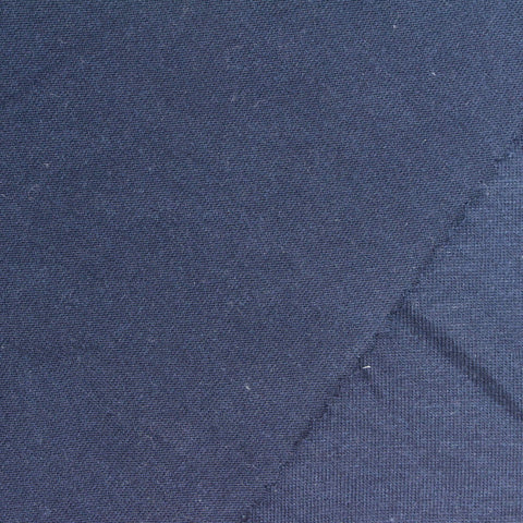 Polyester Cotton Jersey Knit Fabric, 150 gsm, 160 cm — Navy