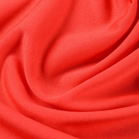 100% Polyester Interlock Knit Fabric, 125 gsm, 155 cm — Red
